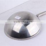 High Quality Chinese Cookware Manufuturing Stainless Steel Wok Pan thumbnail-5