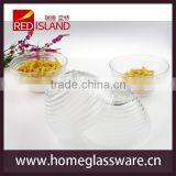 Glass Factory Supply Hot Sale Crystal ROUND Salad BOWL & DISHES Circle Design thumbnail-3