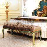 Latest Peacock Green King's Bedroom Set Furniture/ Luxury Double Bed Design Antique Bedroom Furniture With Wooden Hand Carving thumbnail-5