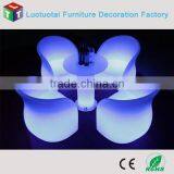 PE Plastic Cordless LED Sofa Chair LED Light up Chair for TV Furniture /home /nightclub Bar/party thumbnail-3