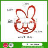 Kitchen Tool Lovely Rabbit Shape Silicone Fried Egg Ring , Silicone Fried Egg Mold thumbnail-3
