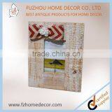 Antique Wooden Colourful Painting Photo Frame With Love Fabric Decor for Home or Gift thumbnail-3