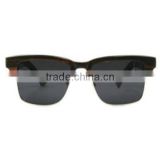 100% Natural Rose Wood Half Rim Sunglasses Wood Frame Glasses