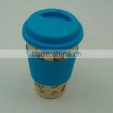 100% Natural Bamboo Cup,Bamboo Fiber To-go Coffee Cup With FDA and LFGB Certificate thumbnail-4