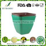 Welcome Environmental Diswasher Safe Bamboo Fiber Plant Flower Pot thumbnail-2