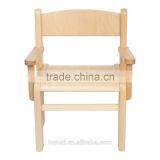 Children's Furniture Solid Beech Wood Child Chair Children's Chairs With Armrests Natural Varnish Kid Chair thumbnail-1