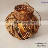 Hanging Birch Candle Lanterns thumbnail-4