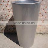 Giant Round Silver Planter Pot thumbnail-1