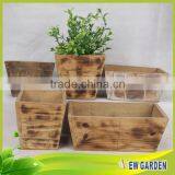 Wooden Ecologically Cheap Garden Decoration Rectangular Planter thumbnail-3