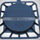 Round Square Grey Iron Ductile Iron Drainage Gully Drain Cast Iron Manhole Cover and Frame Grating EN124 B125 C250 D400 thumbnail-1