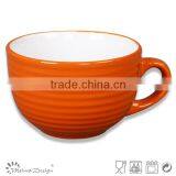 Ceramic Stoneware Two-tone Glaze Antique Japanese Bowl thumbnail-2