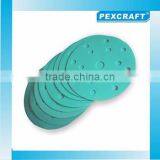 Chinese Supplier 150mm Green Film Velcro Sanding Disc for Car