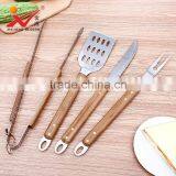 High Quality BBQ Grill Tools With 5 Psc Accessories Stainless Steel Set thumbnail-2