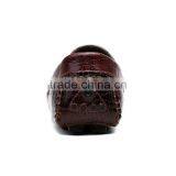 High Quality Crocodile Top Layer Leather Peas Shoes Casual Fashion for Male, Men Leather Casual Shoes Sample for Adults thumbnail-3