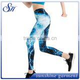 KX017 Polyester Women's Novelty Leggings With Blue Lightning 2017 thumbnail-2