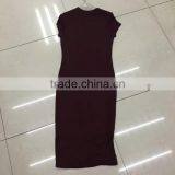 China Cheap Stocklots Women Brand Summer Maxi Dress thumbnail-5