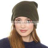 HAODUOYI Winter Fashion Women Solid 3 Colors Knitted Earflaps Hat Warm Casual Soft Wool Hat thumbnail-5