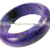 Purple Wood Bangle thumbnail-1