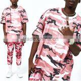Wholesale Oversized Short Sleeves Mens Colored Sweatshirt Tee Custom Camo Military Tshirt Cool Cotton t Shirts thumbnail-3
