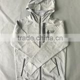 OEM service China quality smart zipper pocket blank hoodie for men