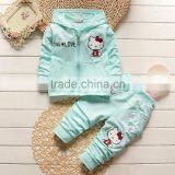 Girls Fall With Cap Set New Female Baby Cotton Long Sleeved Casual Children's Clothing Two Sets thumbnail-3