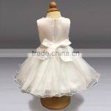 High - End Baby Frock Design Pictures Dress Children Bead Sleeveless Dress thumbnail-4