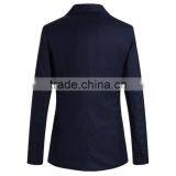 1pc Hot Sale With Zipper Pattern Turn Down Callor Long Sleeve Cotton and Polyester Bussiness Blazer thumbnail-2