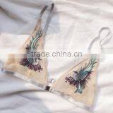 Runwaylover 5367 Hot Sale Ladies Embroider Sexy Blue Bra thumbnail-2