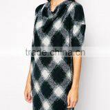 2014 Wholesale Oversized Dress in Geometric Wool thumbnail-4