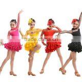 Girls Latin Ballet Jazz Dance Dress Childrens Tutu Lace Dress Dancewear Costume thumbnail-1