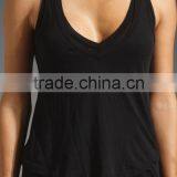 Loose Double V Tank Tops Women thumbnail-2