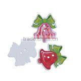 Wood Sewing Buttons Scrapbooking 2 Holes Christmas Jingle Bell At Random Bowknot Pattern thumbnail-3