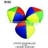 N143 3 PC PVC COLOR BALL SET thumbnail-1