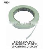 STICKY SIDE TAPE / 15MMx22M / 3" CORE