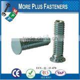 Made in Taiwan Stainless Steel Flush Head Non Flush Head Self Clinching Metric Threaded Stud thumbnail-5