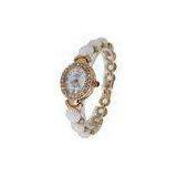 White Beads Girls Bracelet Watches , Lover Wrist Watch Japan Movt thumbnail-1