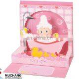 3D LED Light up Handmade Paper Greeting Cards With Music Chip