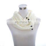 Infinity Bubble Knit Botton Scarves Various Colors thumbnail-2