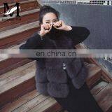 Factory Wholesale New Fashion Sleeveless Lady Winter Fur Vest Real Fox thumbnail-1