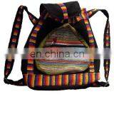 Designer Bags Cotton Fabric Handmade Back Pack Tote Bag thumbnail-2