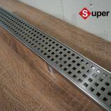 304 Stainless Steel Washing Machine Kitchen Outdoor Toilet Insert Tile Drain Grille Square Linear Grid Shower Floor Drain thumbnail-2