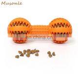 Durable Nontoxic Rubber Interactive IQ Dental Treat Teeth Cleaning Toy for Dogs thumbnail-2