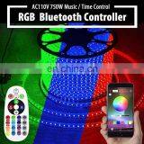 High Voltage 110V 220V RGB 5050 Led Strips Lights With Remote Controller thumbnail-7