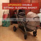 High Quality Twins Baby Stroller Aluminum Alloy Pram Twins Folding Shockproof Twin Strollers thumbnail-5