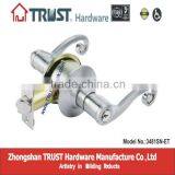3481SN-ET:TRUST ANSI Grade 3 Cylindrical Lever Lock With Brass Cylinder thumbnail-1