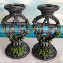 Wiccan Pentacle Candlesticks Candleholders Tarot Magic Statues Resin Mold Gifts Crafts For Sale Indoor Home Decoration thumbnail-2