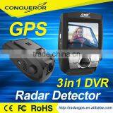 2016 Hidden Mini Car Dvr Wireless Radar Detector 2.4inch Screen HD 1080P Car DVR Camera and Radar Speed Alarm