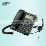 headset telephone with surge protector