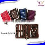 Bright Case Manicure Set 6pcs Stainless Steel Manicure Set Whole Sale Nail Care Kits