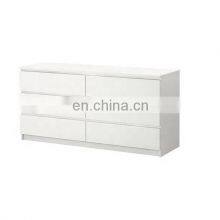 Melamine 6 Drawers Cabinet MDF Chipboard Chest of Drawer Storage Cabinet Bedside Table
